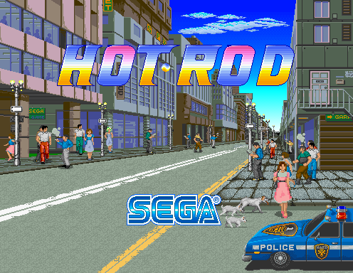 Hot Rod (World, 3 Players, Turbo set 2, Floppy Based) Title Screen